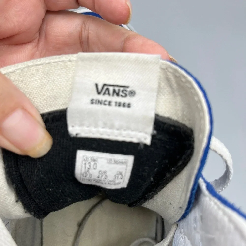 Vans Sneakers Men 13 Sk8-Hi Bolt Suede High Top Retro Skate Shoes Lightning Bolt